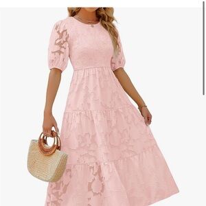 Never worn pink dress with tags